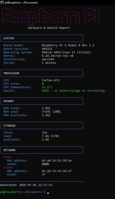 Raspberry PI 4 - 2GB + camera