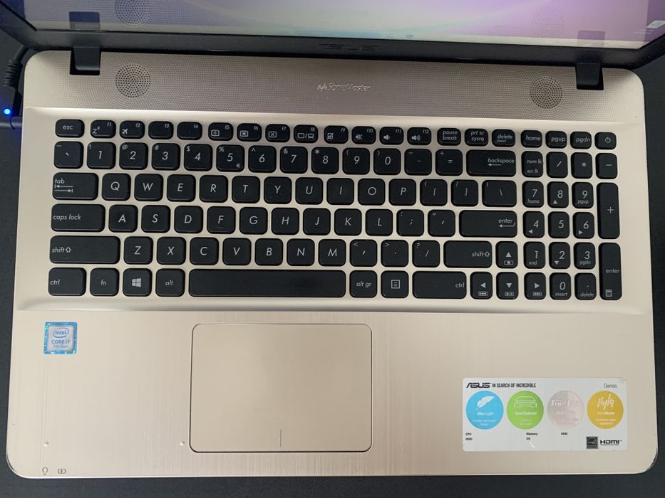 Laptop ASUS i7 24GB RAM SSD+1TB Windows 11 Office 4K USB-C Geanta Cadou