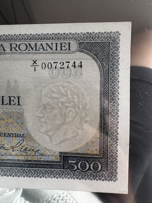 500 lei 1936 aunc bancnota romania