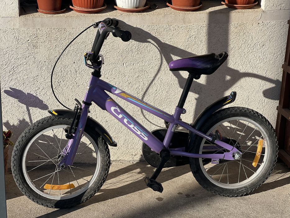 Детско колело с 16” цола гуми и помощни колела