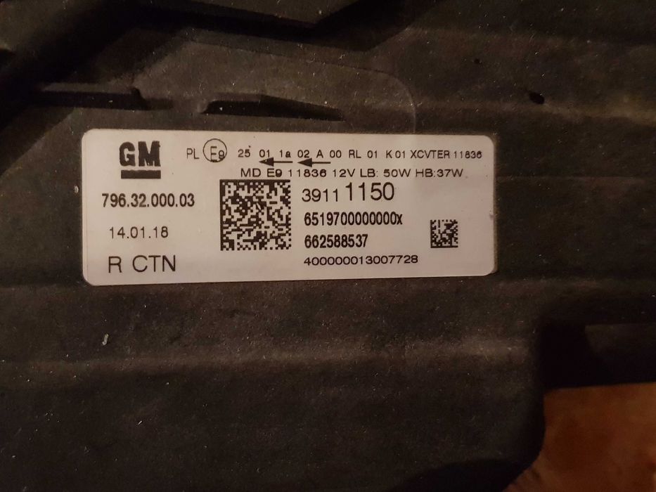 Far Dreapta Opel Astra+Modul