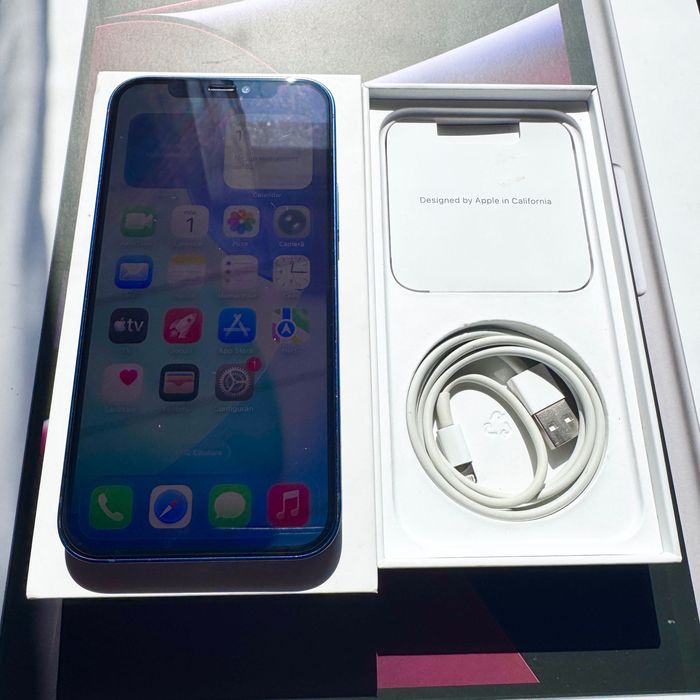 iPhone 12 Blue Ca Nou / 128 Gb / Full box / 100% stare sanatate baterie