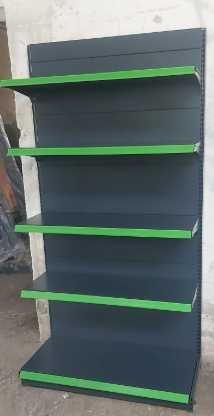 Rafturi metalice magazin – sistem complet mobilier comercial (perete, gondolă, colț, accesorii)