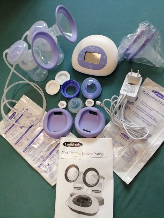 Pompa de sân Lansinoh 2‑în‑1 – complet nouă, preț negociabil