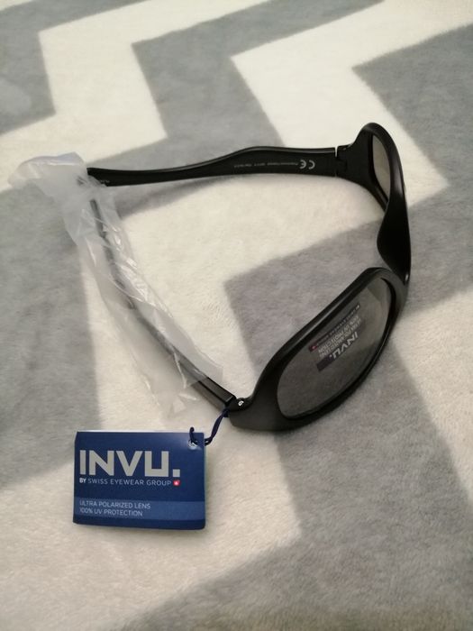 INVU ochelari de soare bărbați ULTRA POLARIZAȚI lavetă + toc SWISS EYEWEAR | produs NOU cu etichetă | transport GRATUIT‼️FAN Courier