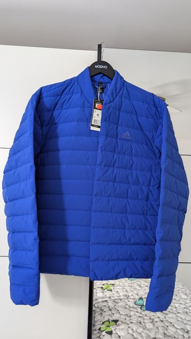 Geaca originala Adidas HELIONIC LITE J, puf de rata, marime L