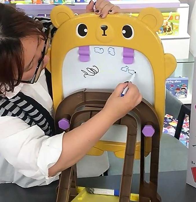 Чудесна двустранна дъска Мече с бяла и черна страна