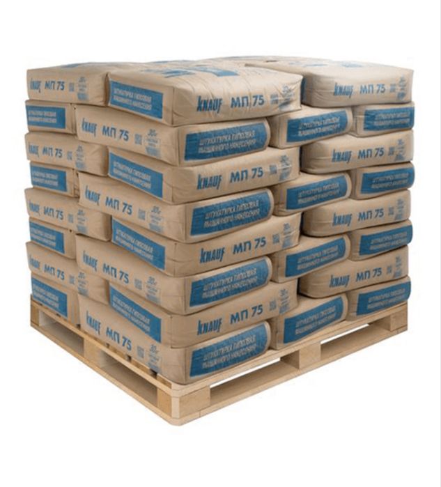 Knauf MP75, штукатурка, gipsli suvoq,