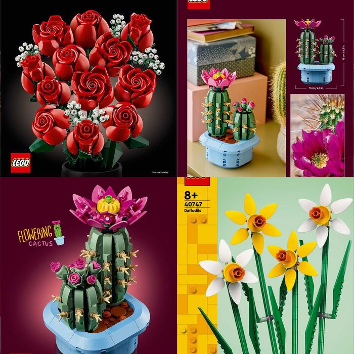 НОВИ Lego Botanical Лего цветя нарциси, рози, кактуси