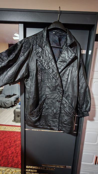 Haină de piele naturală,model clasic