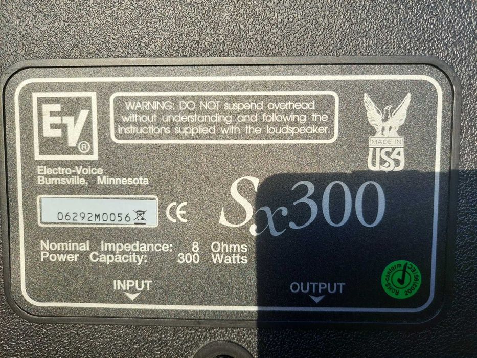 Ev electro voice sx300 300watts rms