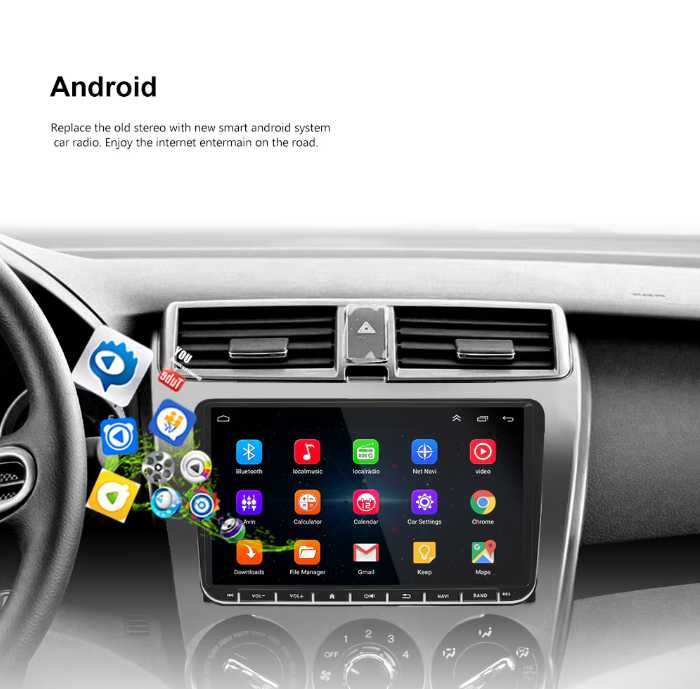 9-инчова мултимедия за VW Golf 5, 6, Polo, Passat – Android 13 4/64