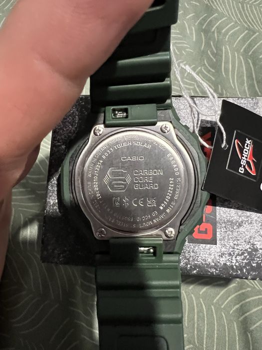 Casio G-SHOCK Oak, Green, Tough solar, Bluetooth.