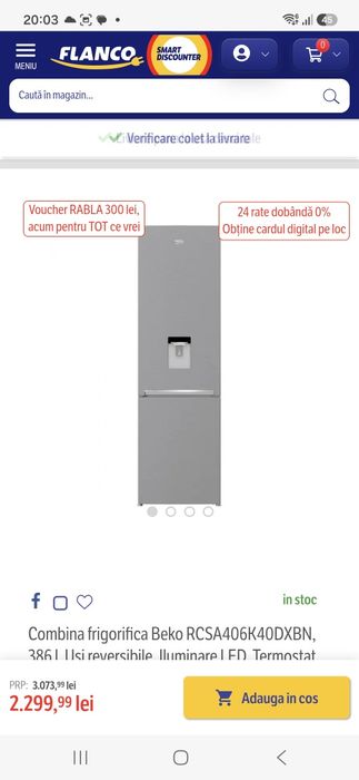 Frigider Beko defect