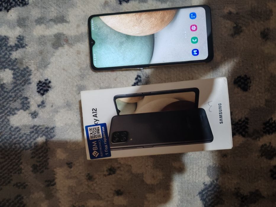 Samsung A12 black karobka dok
