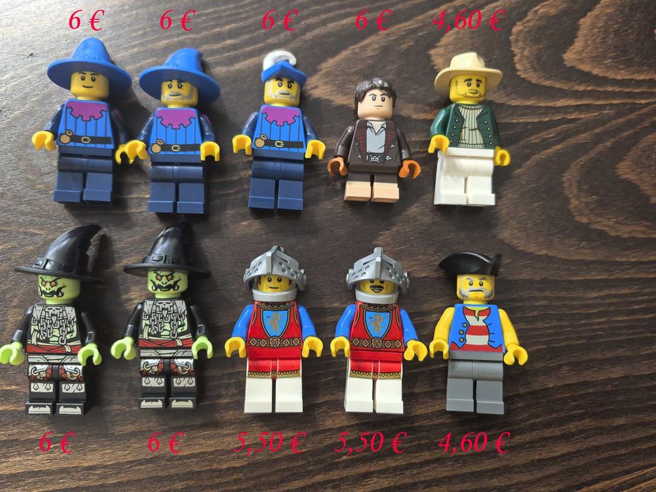 НОВИ LEGO минифигурки рицар пират сокол вълк форестмен