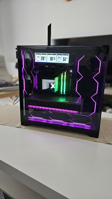 Pc Gaming Amd 9800 x3D 32GB DDR5 2T SSD m2 9070 XT Nitro Lian Li