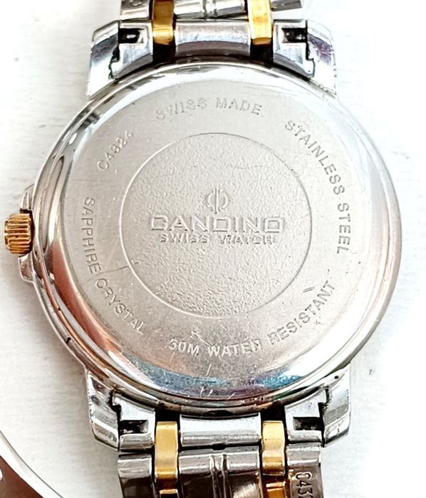 Candino sapphire C4324, 50m - швейцарски мъжки кварцов часовник. Диаметър на корпуса - 41 ММ. Водоустойчив - 50 метра.