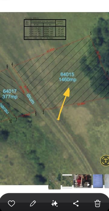 Vand teren intravilan Floresti zona Valea Sanaslaului 1460  m2  fără utilități , front 30 m zona deosebita.