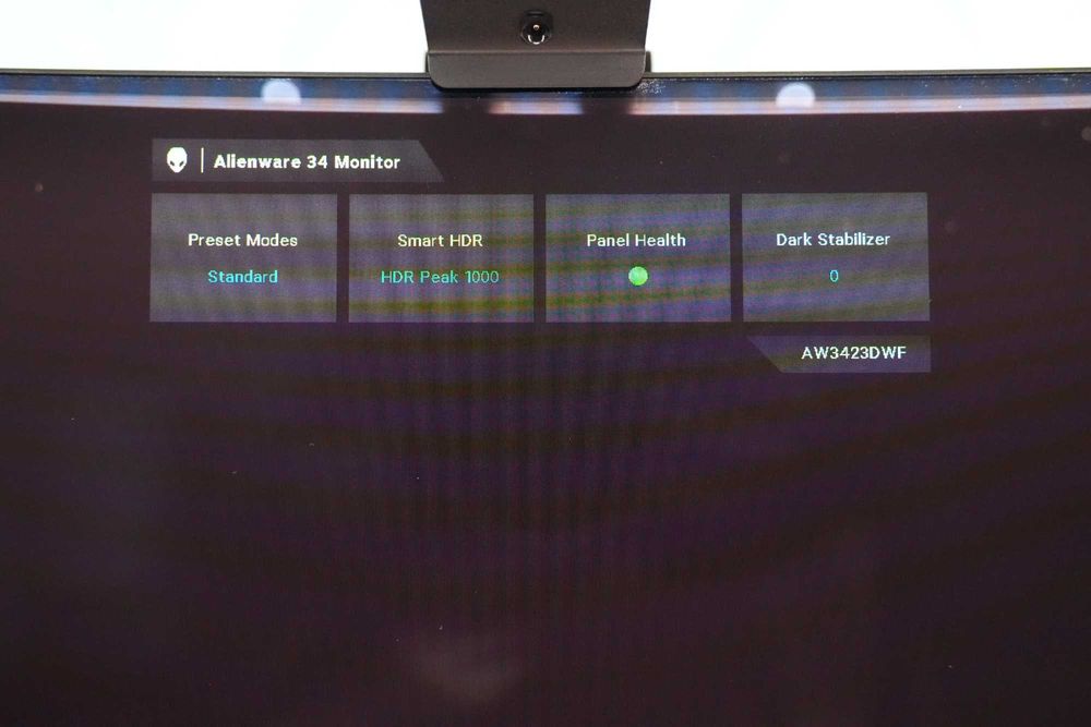 Monitor QD-OLED Alienware Gaming AW3423DWF Curbat 34 inch UWQHD QD-OLED 0.1 ms 165 Hz HDR FreeSync Premium Pro [ AW3423DWF ]