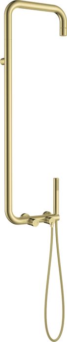 Матирано златна душ колона тип Дъжд Silia Brush Gold  NQS_R9YK