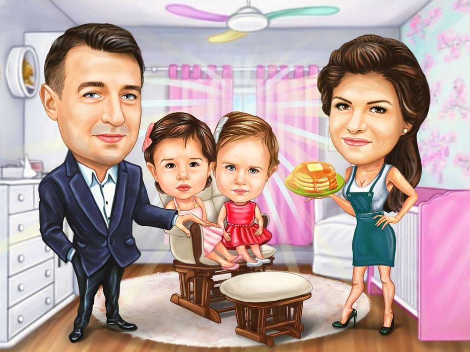 Карикатура за подарък , Забавна анимация - Шарж, 1 Ден