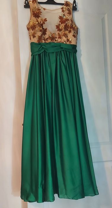 Rochie ocazie, verde, lunga