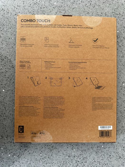 Клавиатура с тракпад за iPad Pro 13” - Logitech Combo Touch 12.9
