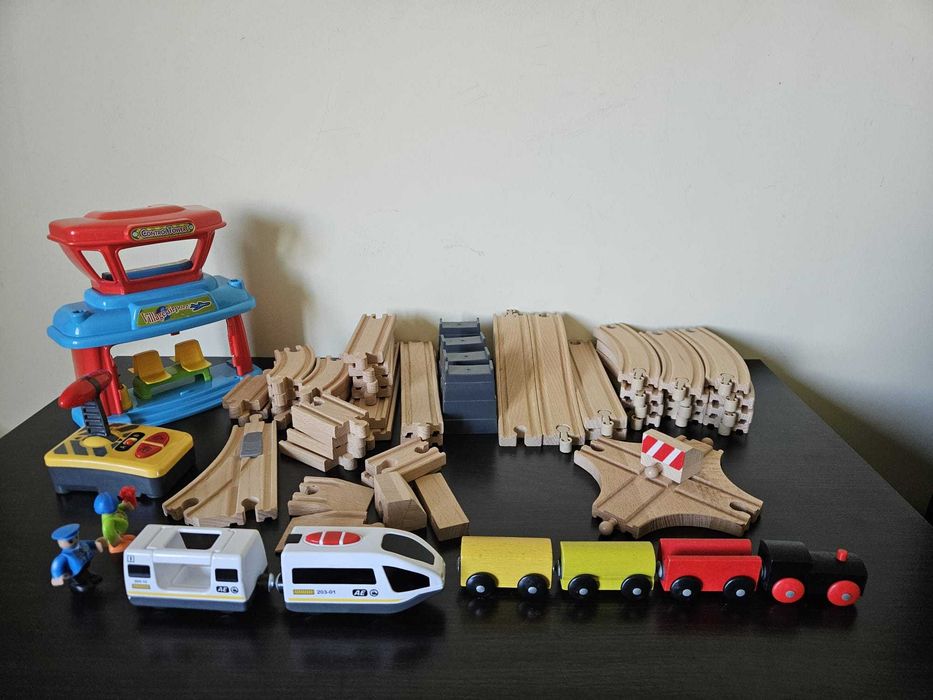 Vand jucarii  seturi tren cu sine din lemn - Ikea Lidl