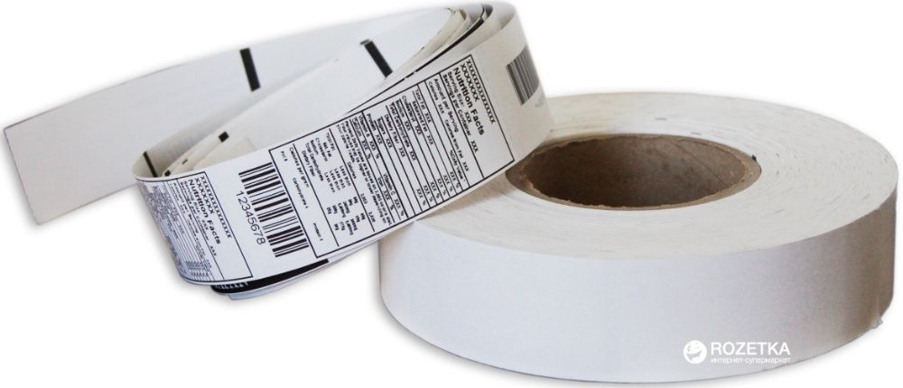 Термо бумага, термоэтикетка, наклейка, чековая бумага пос pos стикер