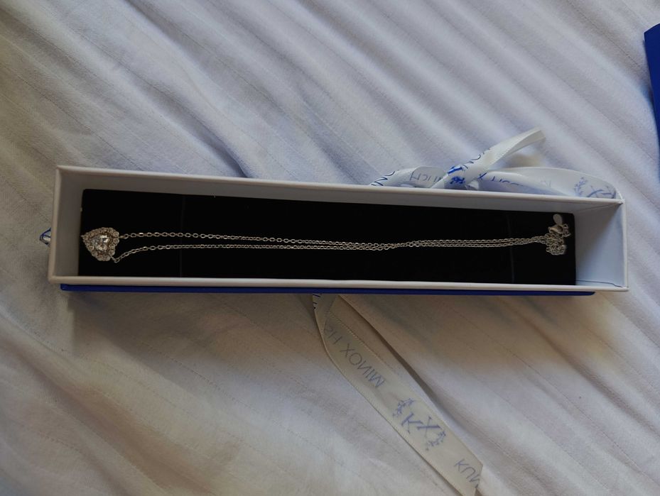 Серебряный кулон и цепочка