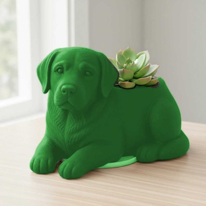 Ghiveci Mini Ghiveci Decorativ in Forma de Caine Labrador Retriever