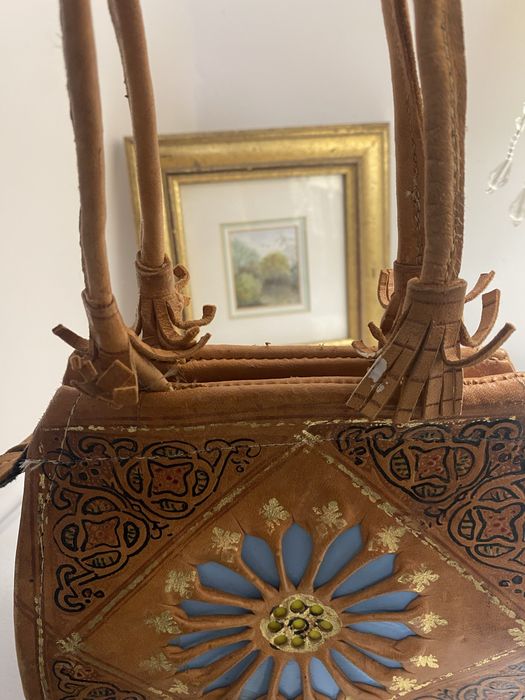 Geanta boho piele