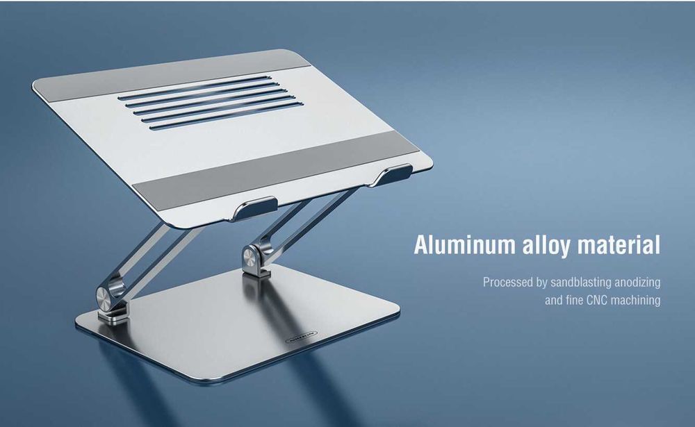 Suport Stand Laptop Nillkin ProDesk Aluminiu Argintiu 17 inchi