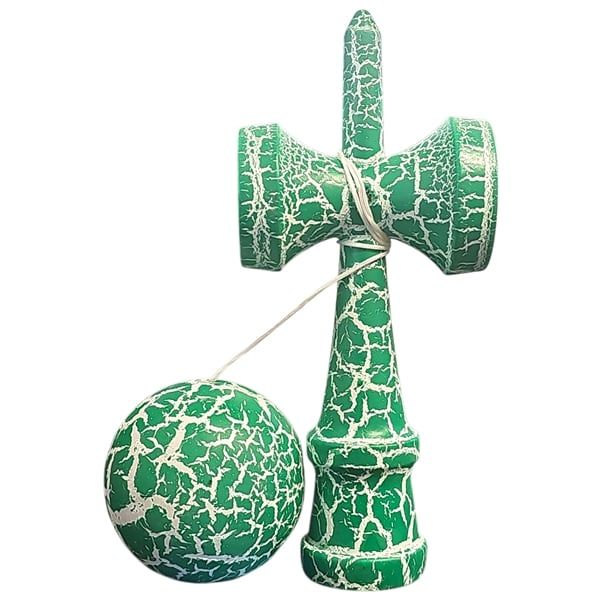 Set de trei Kendama X Originala, 18 cm, verde/albastru/negru