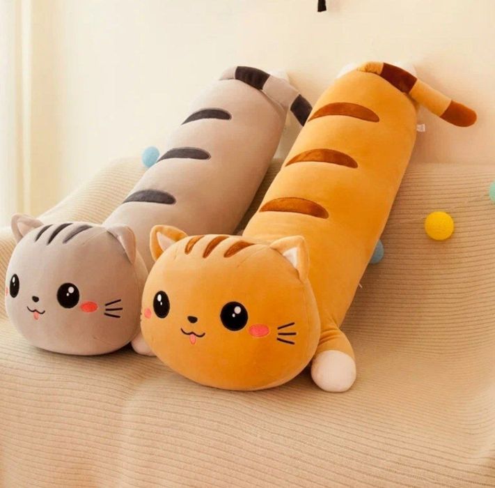 Мягкая игрушка подушка "Кот - батон