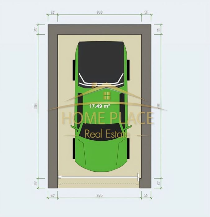 Самостоятелен гараж в подземен паркинг, разположен в централната част