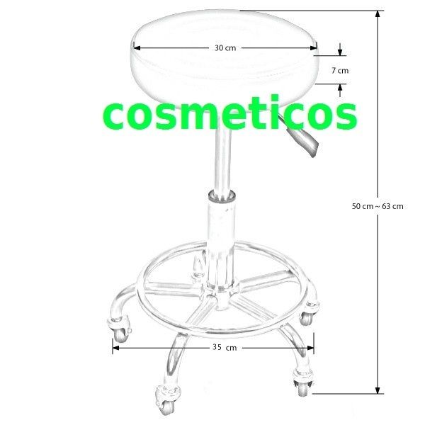Scaun rotund mobil/rotativ Scaun cosmetica manichiura/pedichiura