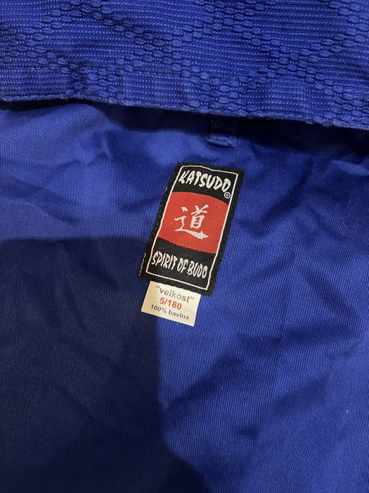 Продавам кимоно KATSUDO, размер 5 (180 см), синьо, 100% памук