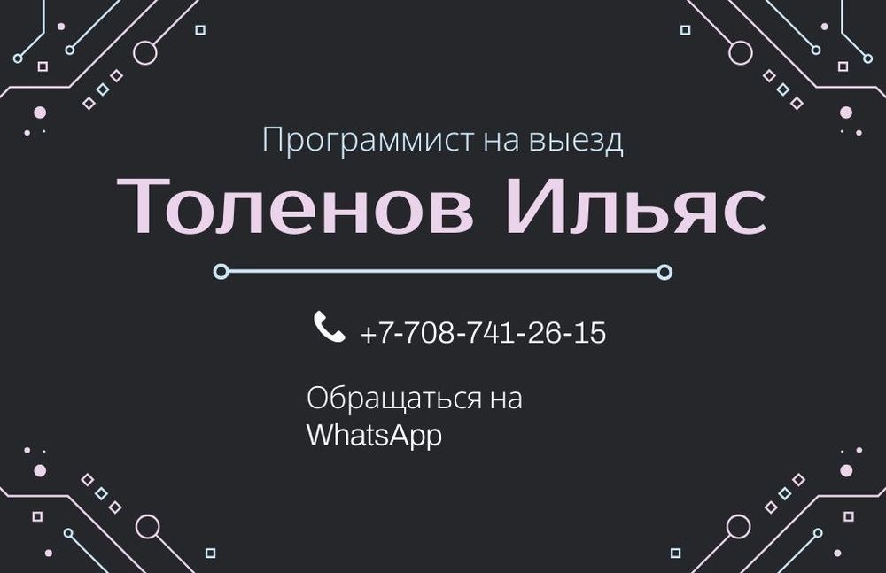 Программист на выезд