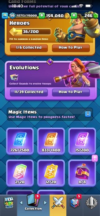 Акаунт в клеш рояль донатом внутри