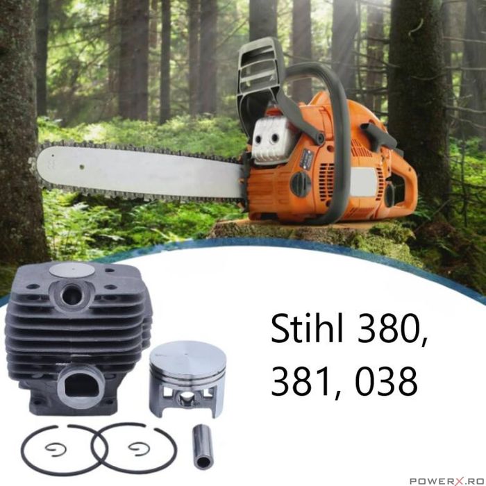 Set motor, kit cilindru pentru drujba Stihl 380, 381, 038, 52mm,