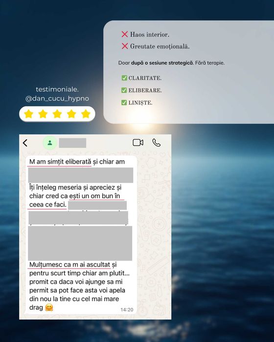 Psiholog online | Hipnoterapeut | Garanția rezultatului