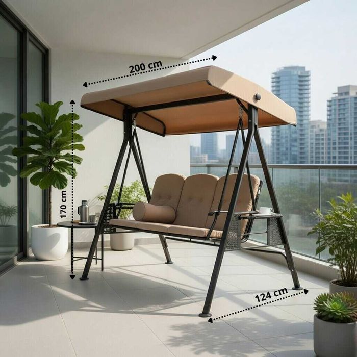 Садовые качели с навесом