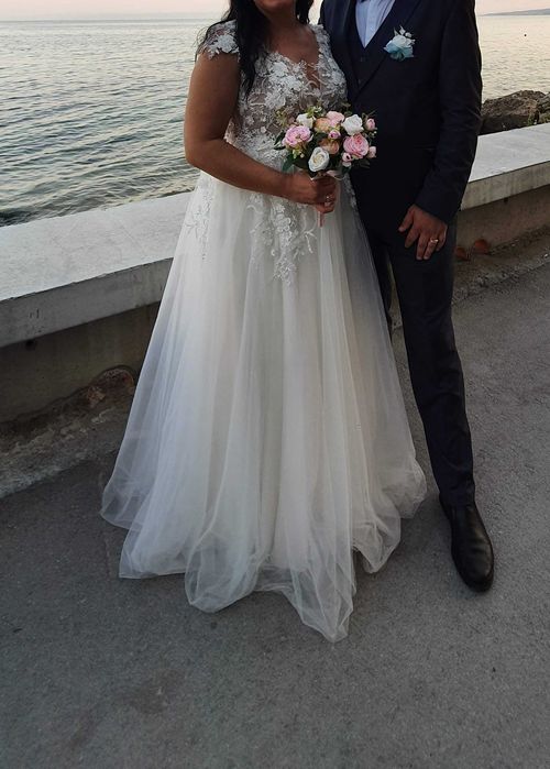 Булчeнска рокля с две поли от Miravision, размер 44 / L