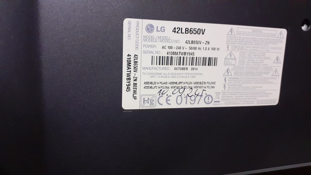 Телевизор LG 3D Smart TV Full HD 42LB650V