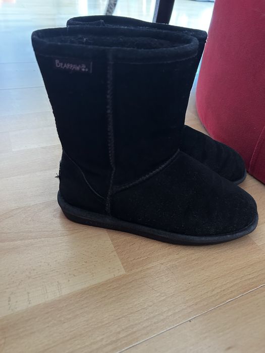 Топли ботуши”BEARPAW” -кожа и вълна отвътре.