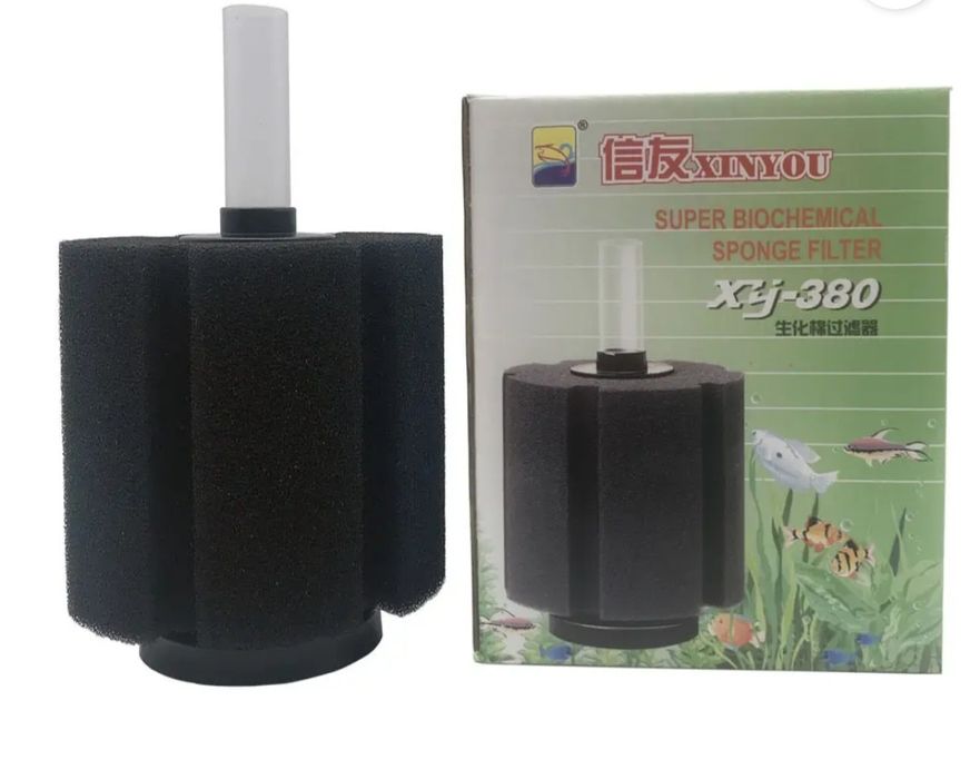 Биохимични гъбени филтри за аквариум