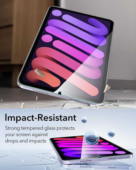 стъклен протектор ESR за iPad Mini 6th gen и  iPad Mini 7th A17 Pro