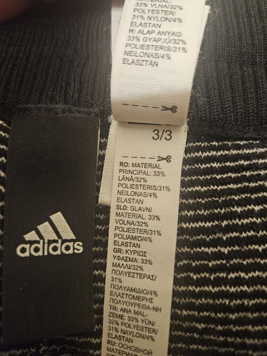 Pantaloni sport Adidas ZNE iarna din lana S